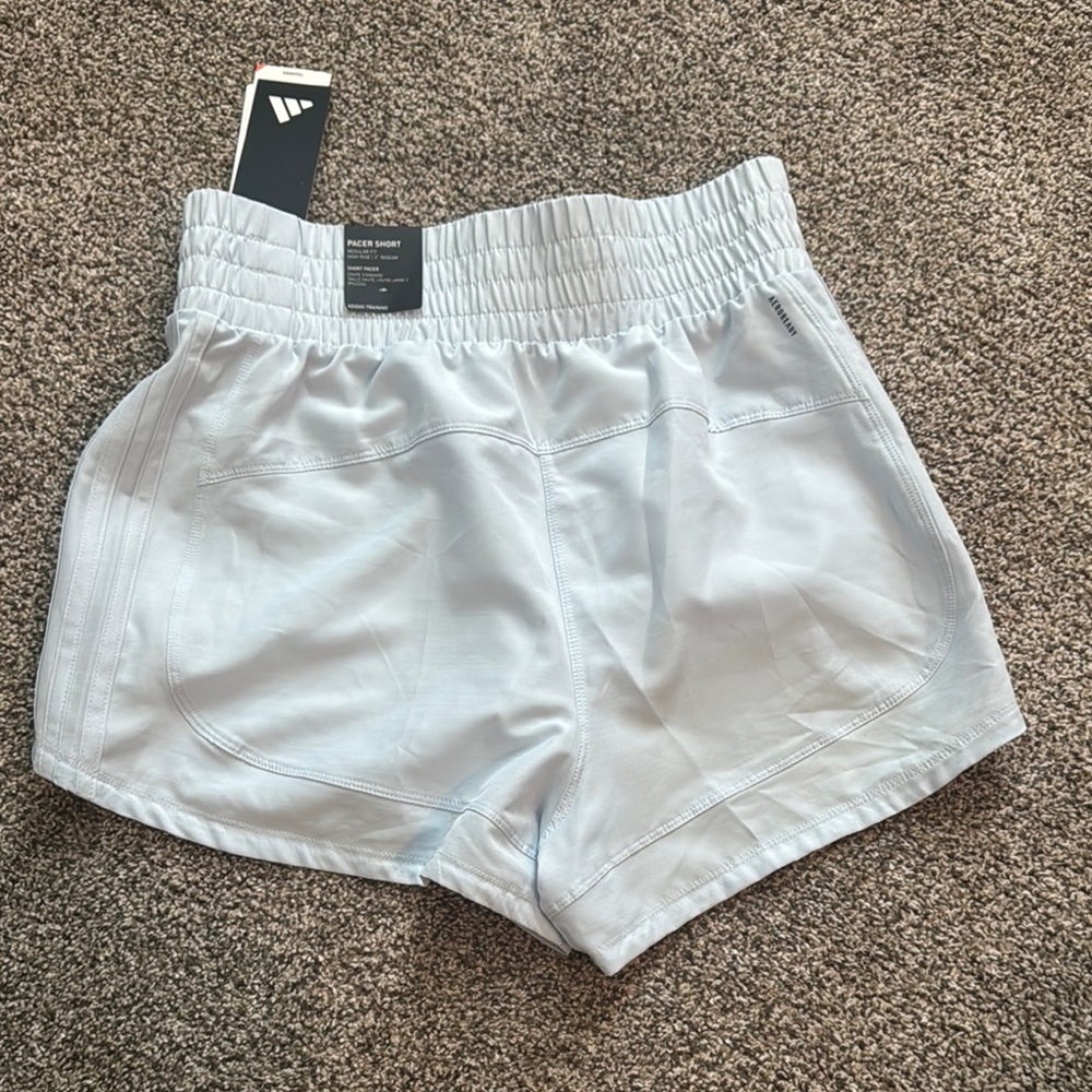 Adidas Women's Light Blue Shorts, size XS - Picture 2 of 3